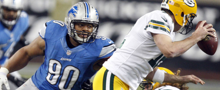 Detroit Lions Ndamukong Suh Packers