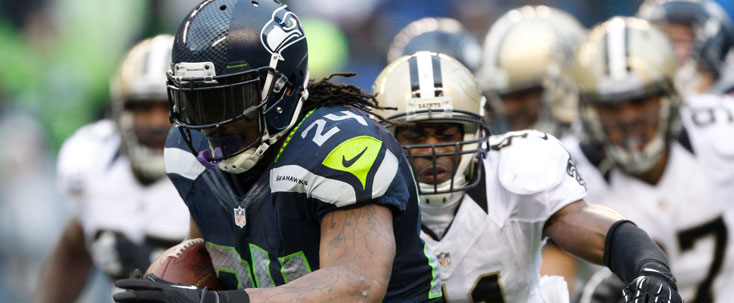 Seattle Seahawks Marshawn Lynch vs. New Orleans Saints