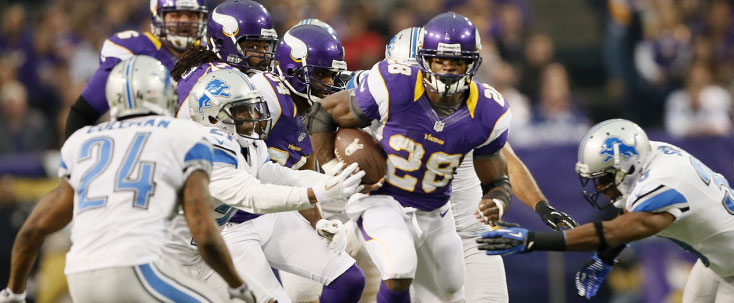 Vikings Adrian Peterson Lions