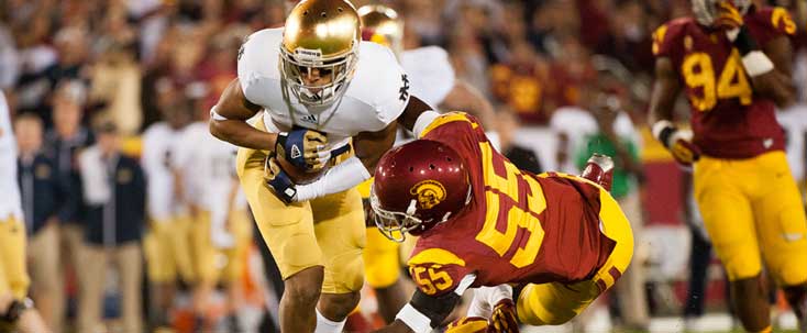 USC Trojans football vs Notre Dame Fighting Irish football