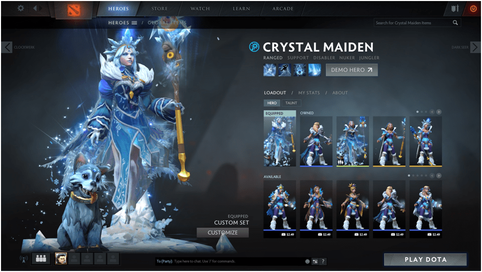 Crystal maiden