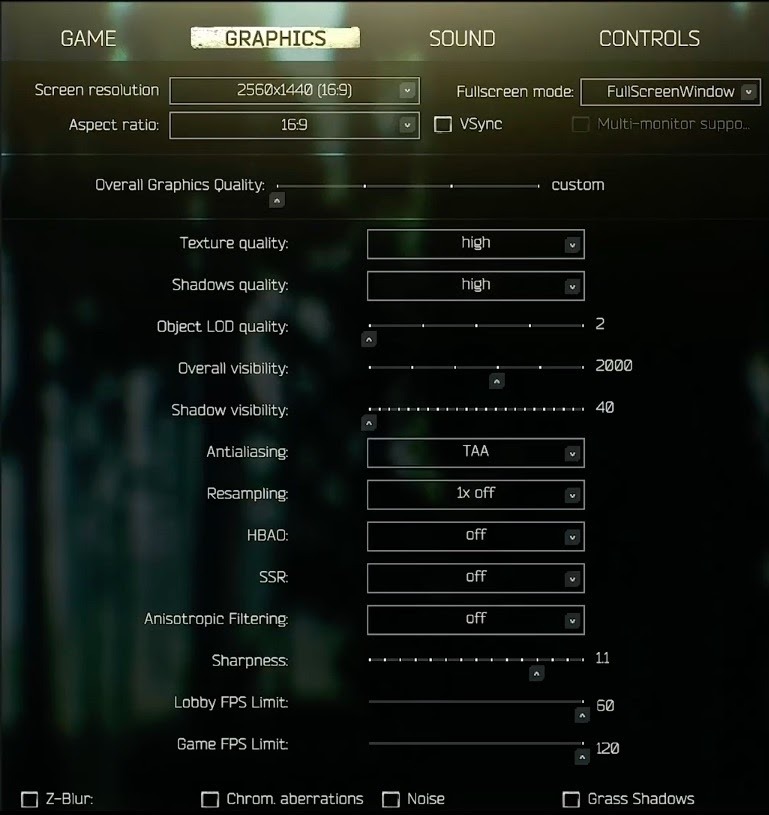 Game graphics