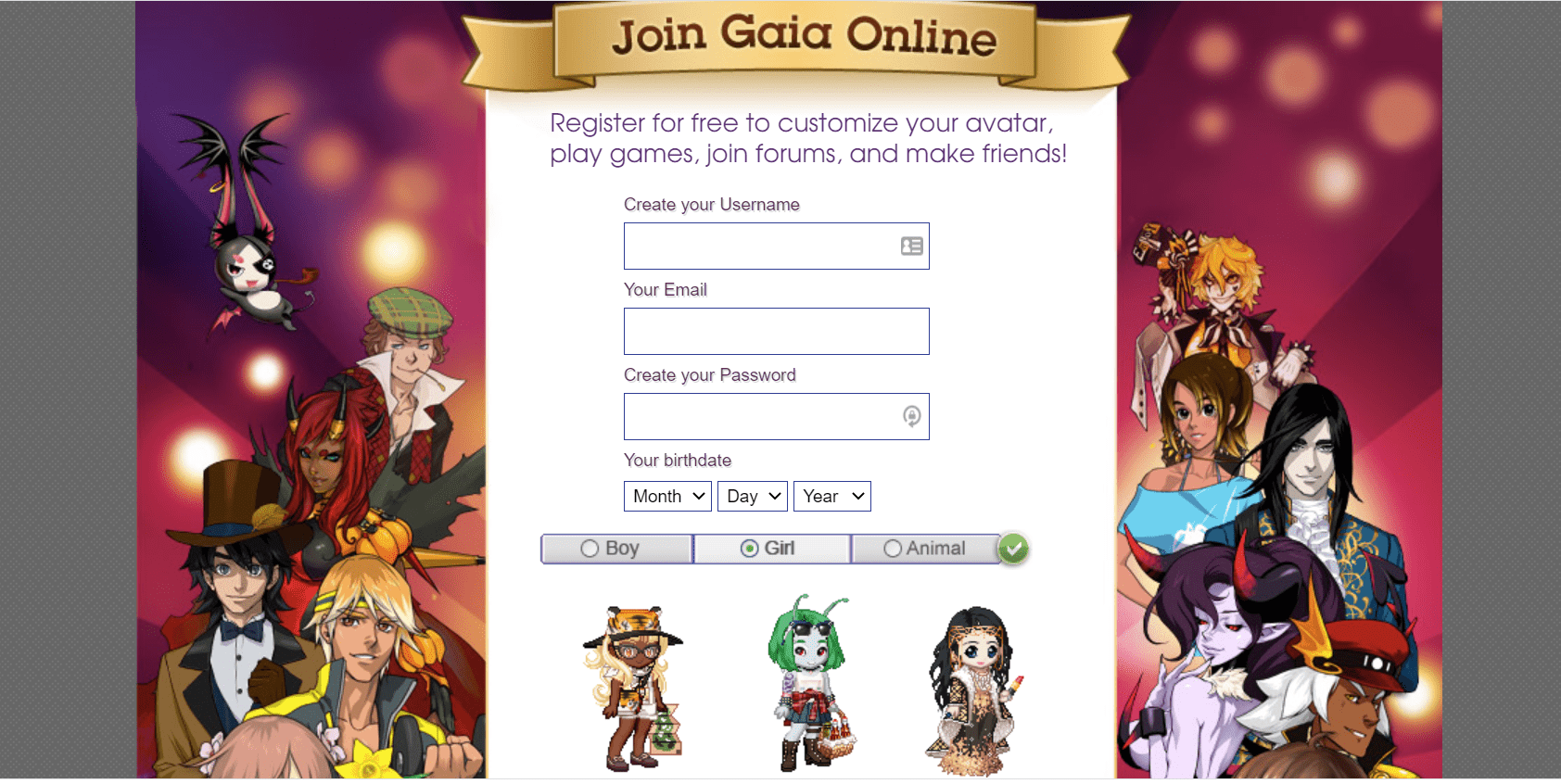 Games like Gaia Online