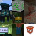 Minecraft 1.20 game with graphical components.