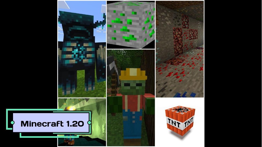 Minecraft 1.20  game with graphical components.