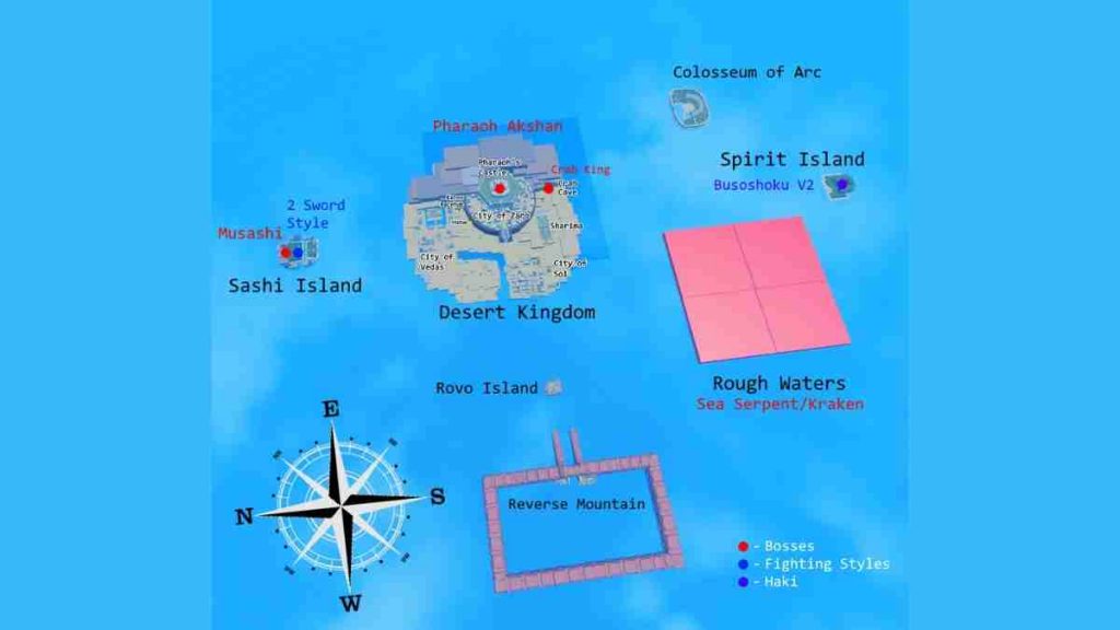 Grand Piece Online Second Sea Map 2023 [GPO]