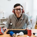 Smiling Male Gamer