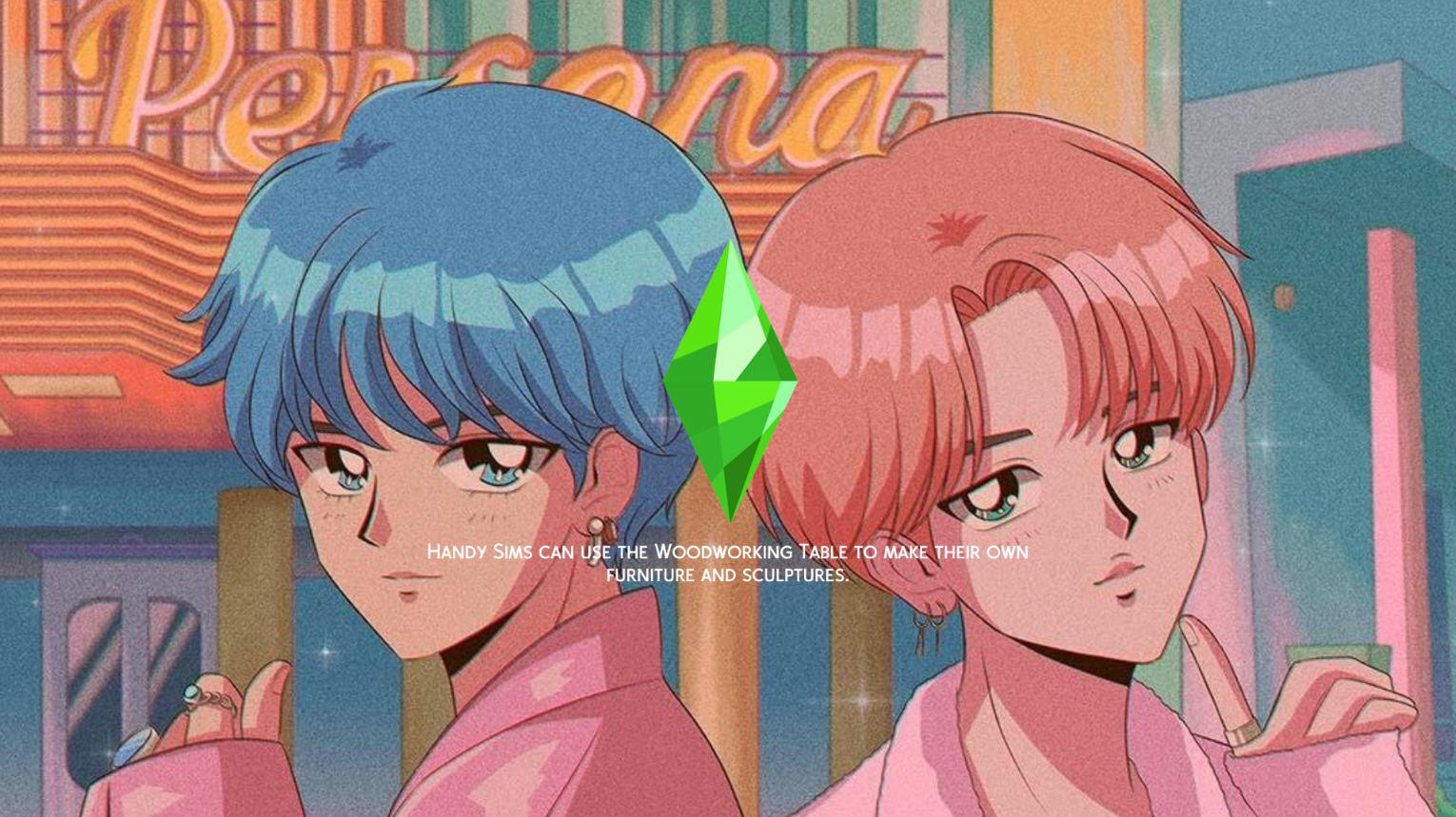 90s Anime Aesthetic Sims 4 Loading Screens