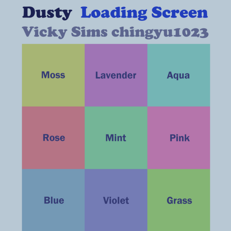 Dusty Sims 4 Loading Screen – Vicky Sims