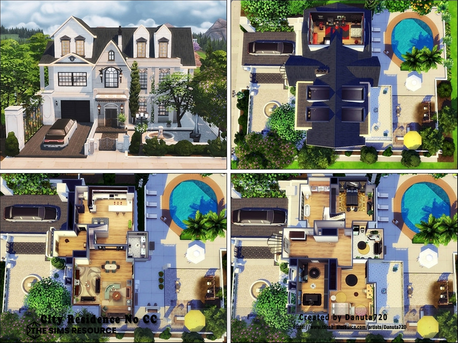 Luxurious Sims 4 Floor Plan by Danuta720