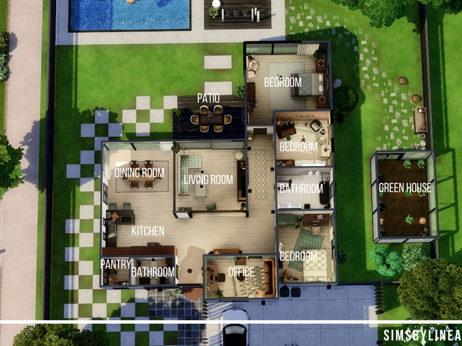 Sims 4 Contemporary House