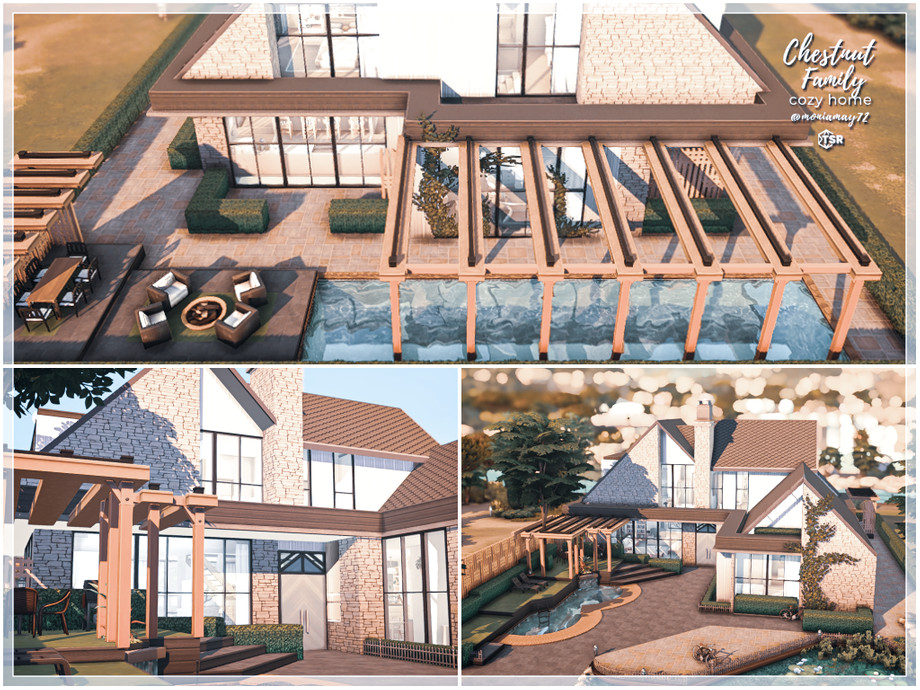 Sims 4 Family Home Layout by Moniamay72