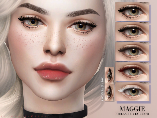 Maggie Eyelashes And Eyeliner 