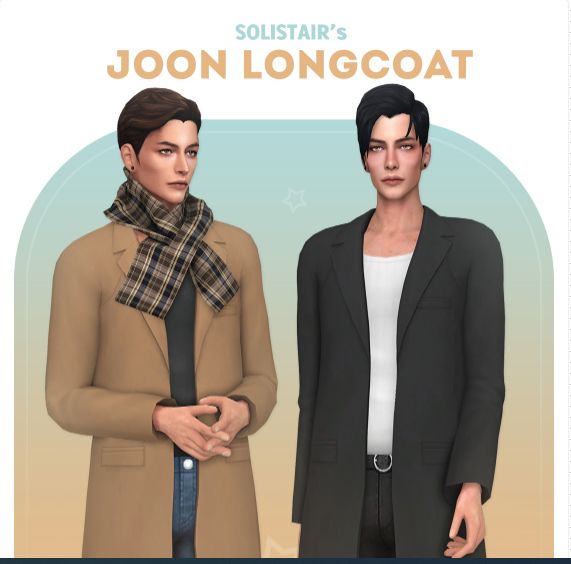 Solistair's Sims 4 Male CC Coat