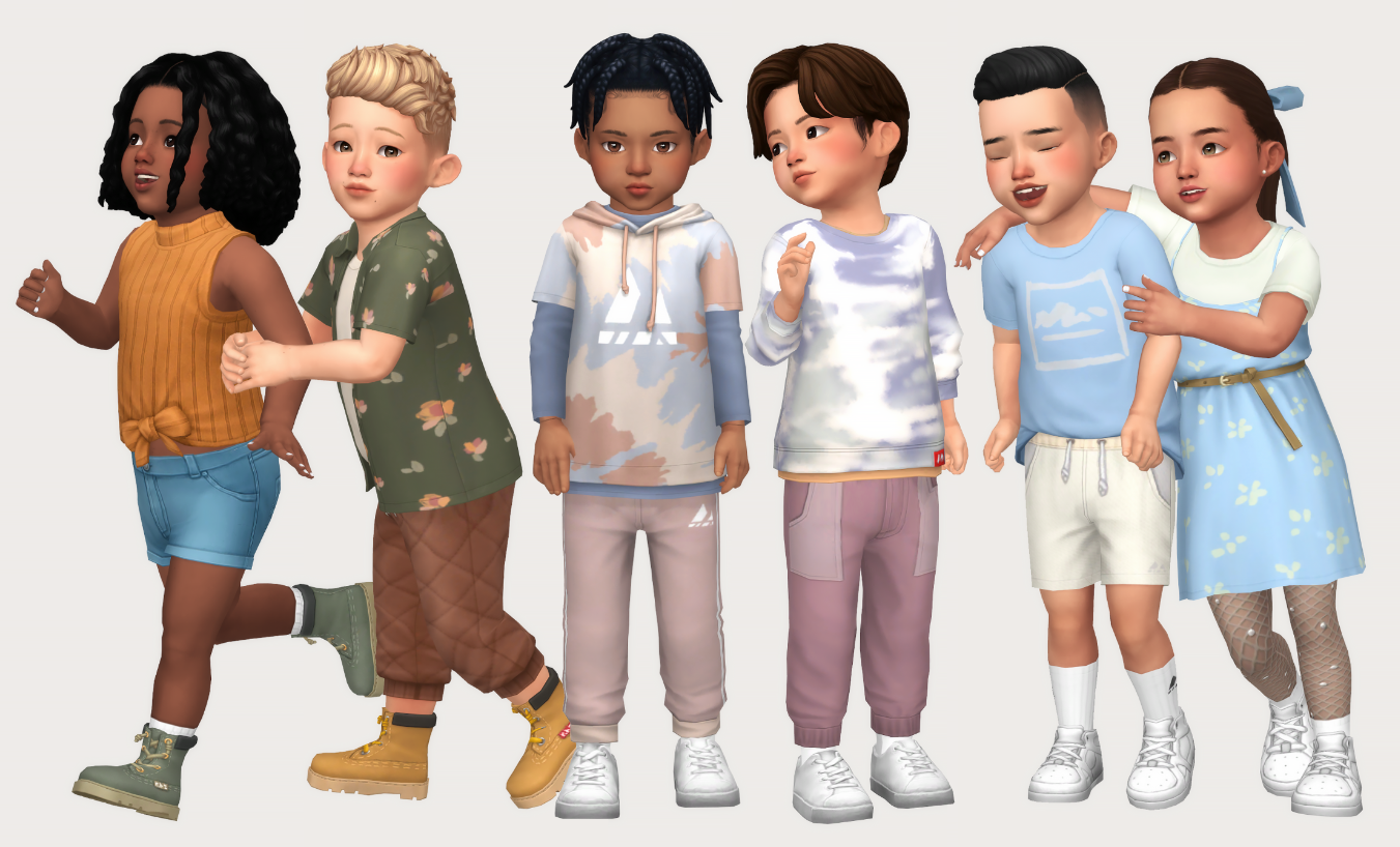 Casteru's Sims 4 Toddler Clothing CC