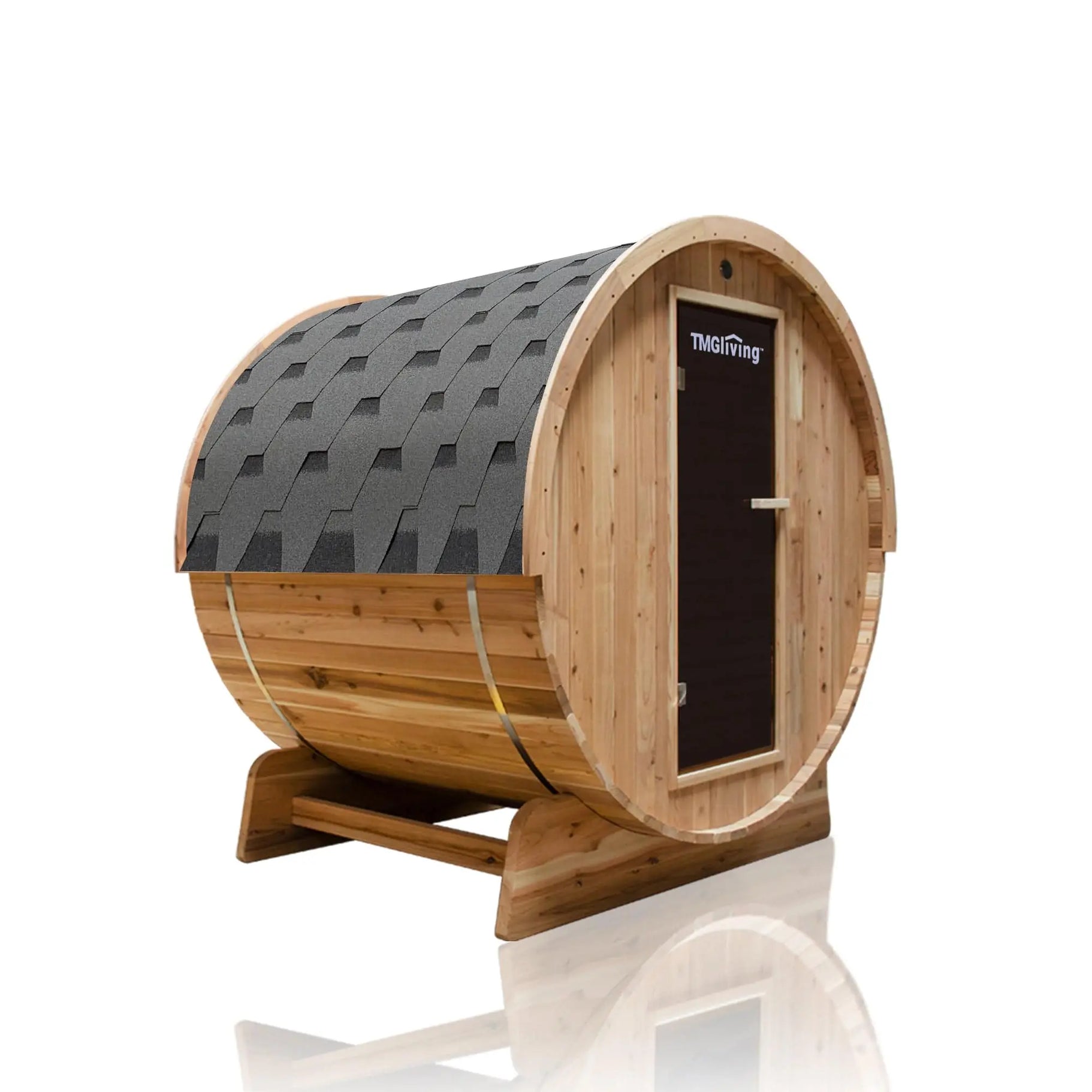 Outdoor Rustic Cedar Barrel Sauna