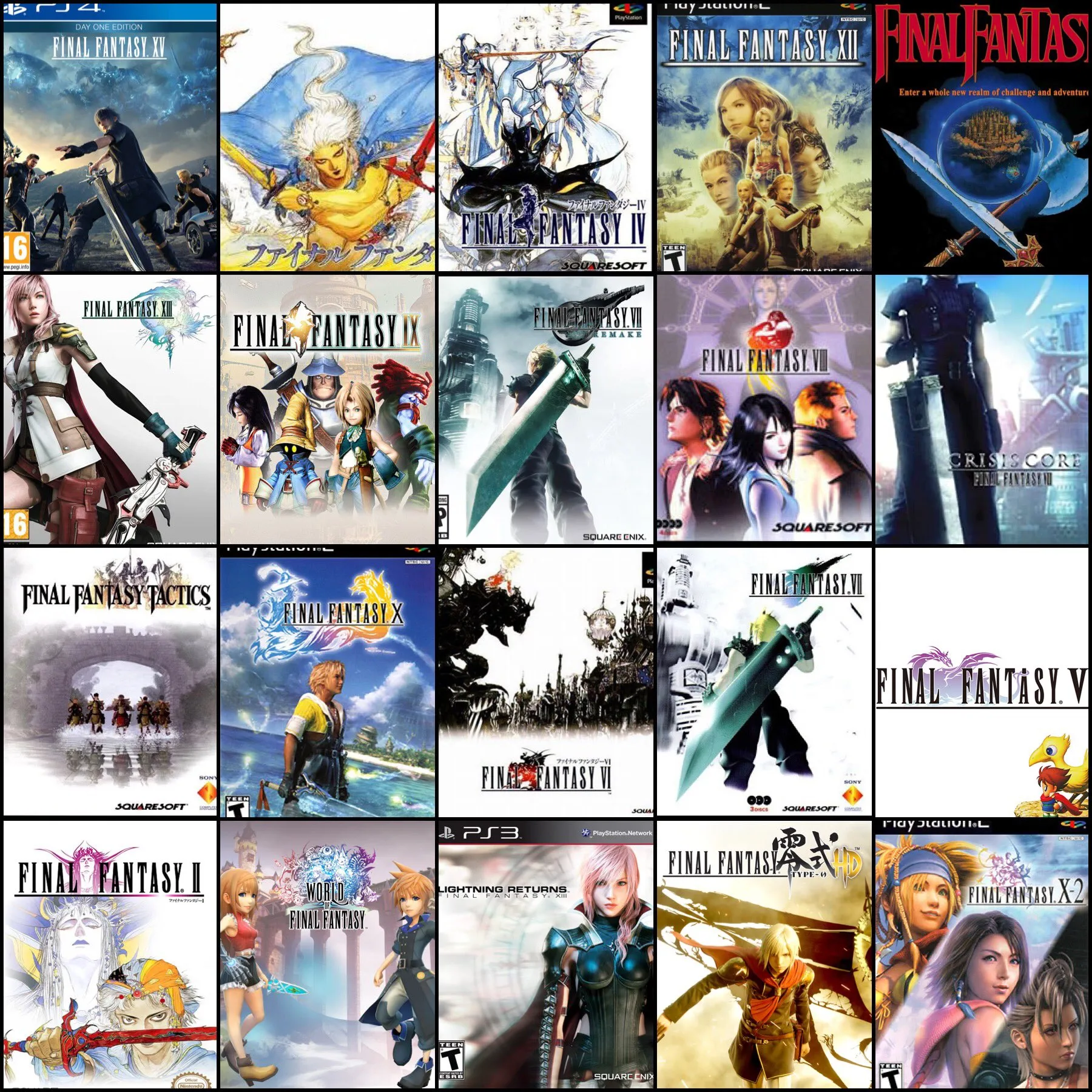 The Top 10 Final Fantasy Games Ranked
