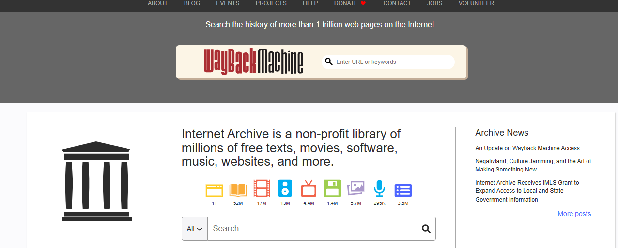 Internet Archive Collections